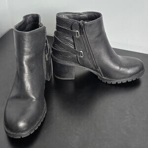 Baretraps HENSLEY Women's Chunky Boots Black Size 8.5 M